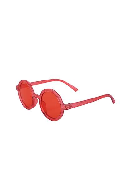 SHOP FRENZY Unisex Kids
                    Round Sunglasses with UV Protected Lens Red round gl
                    sung