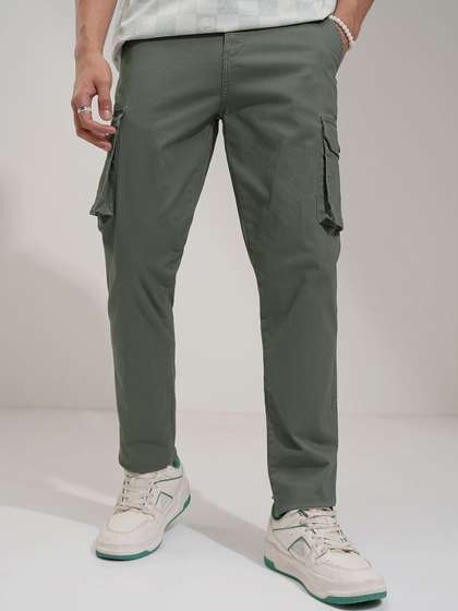 HIGHLANDER Men
                        Comfort Chinos Regular Fit Cargo Trousers