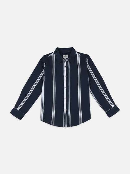 Pepe Jeans Boys Pure
                    Cotton Striped Casual Shirt