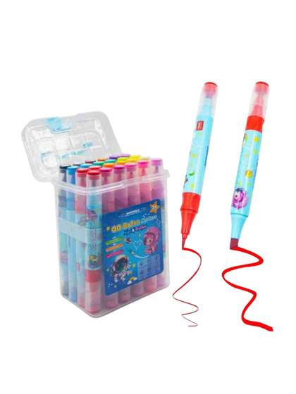 YK Astonaut Double-Head
                    Marker Pens Stationery