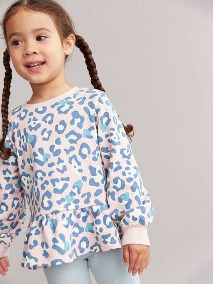 mothercare Girls Leopard
                    Printed Sweatshirt