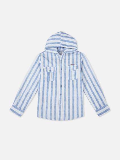 Pepe Jeans Boys Striped
                    Casual Shirt