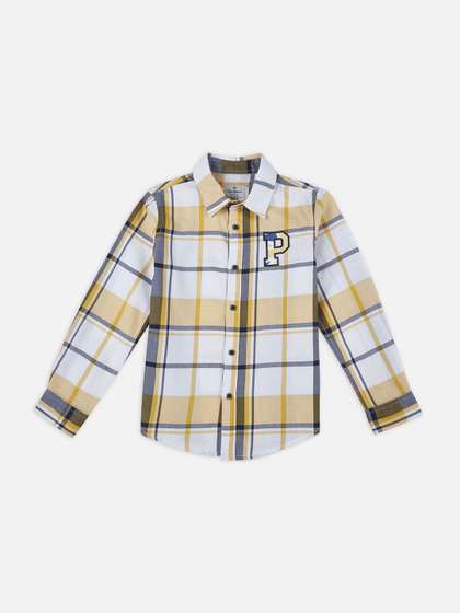Pepe Jeans Boys
                        Windowpane Checks Checked Casual Shirt