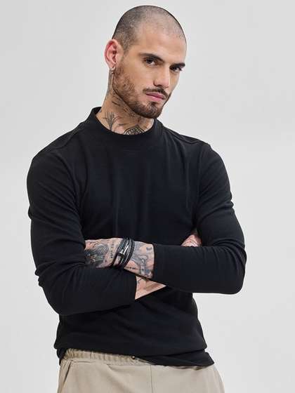 Snitch Men Black
                        Pullover Sweaters