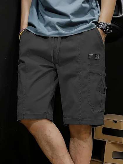 R.Code by The
                        Roadster Life Co. Men Cotton Loose Fit High-Rise
                        Cargo Shorts