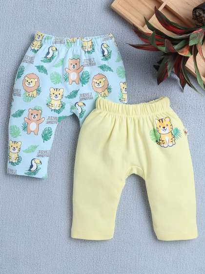 BUMZEE Infant Boys Pack
                    Of 2 Printed Cotton Leggings