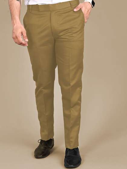 MANCREW Men Tailored
                      Cotton Formal Trousers