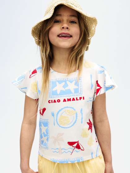 H&M Flutter-Sleeved Cotton Top