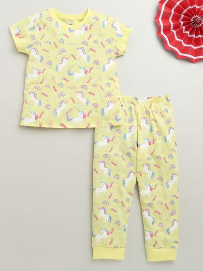 BUMZEE Girls Printed
                      Night suit