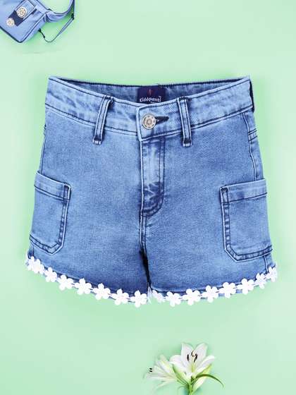 KiddoPanti Girls Denim Shorts