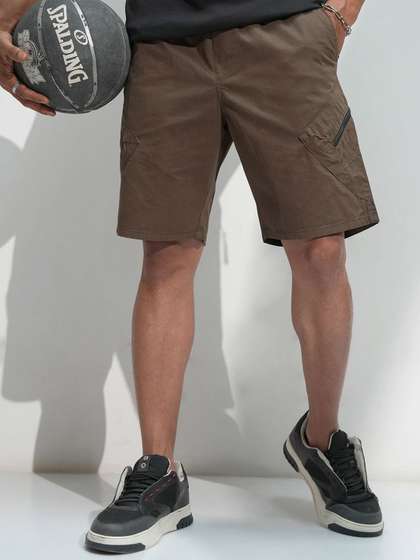 HIGHLANDER Men
                          Cotton Mid-Rise Regular Fit Shorts