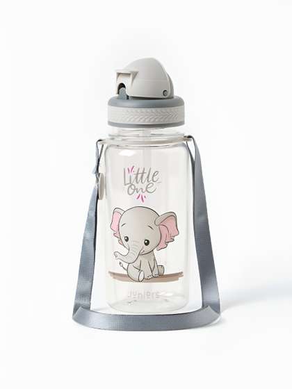 Juniors by Babyshop
                      Kids Grey Elephant Printed Flip Straw Tritan Water
                      Bottle - 350 ml