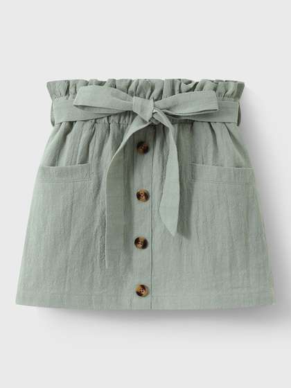 Mark & Mia Girls
                    High Rise Straight Knee Length Skirt With Belt