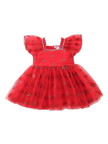 Mark & Mia Infant
                    Girls Printed Frock Style Bodysuit