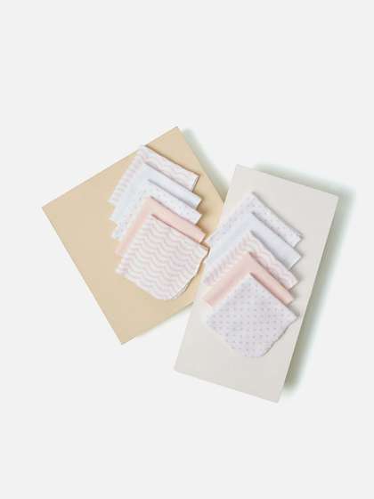 Juniors by Babyshop Kids
                    Set Of 10 Printed Cotton Washcloth
