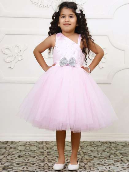 Toy Balloon kids Girls
                    Self Design Net Fit & Flare Dress