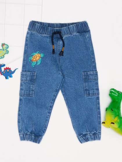 Pantaloons Baby Boys
                      Cotton Regular Fit Mid-Rise Jeans