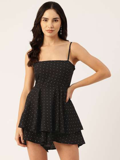 Sleek Italia Women
                        Printed with Layered Jumpsuit