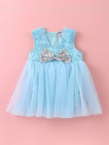 Mark & Mia Infant
                      Girls V-Neck Frock Style Bodysuit