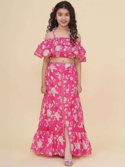 Bitiya by Bhama
                        Girls Printed Ready to Wear Lehenga &
                        Blouse