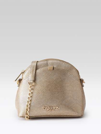 Price History of Carlton London Gold Textured Sling Bag(S) by