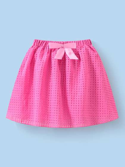 Mark & Mia Girls
                    Self-Design Flared Knee Length Skirt