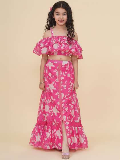 Bitiya by Bhama
                        Girls Printed Ready to Wear Lehenga &
                        Blouse