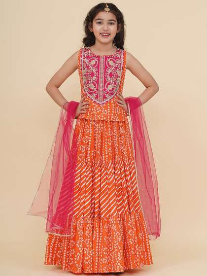 Bitiya by Bhama
                        Girls Embroidered Patchwork Ready to Wear
                        Lehenga & Blouse With Dupatta