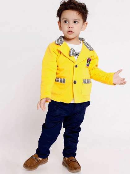 Hikuj Boys T-Shirt And
                    Coat with Trousers