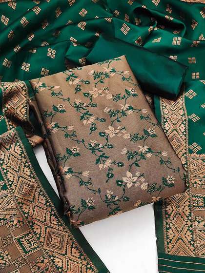 HERE&NOW
                        Embellished Unstitched Dress Material