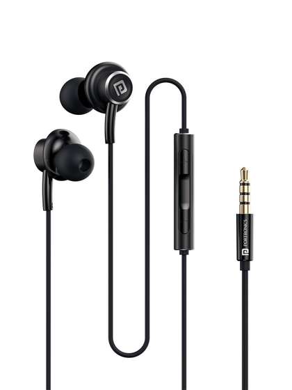Portronics Conch
                          Sigma A In Ear Wired Earphones with In Line HD
                          Mic 14.2mm Driver