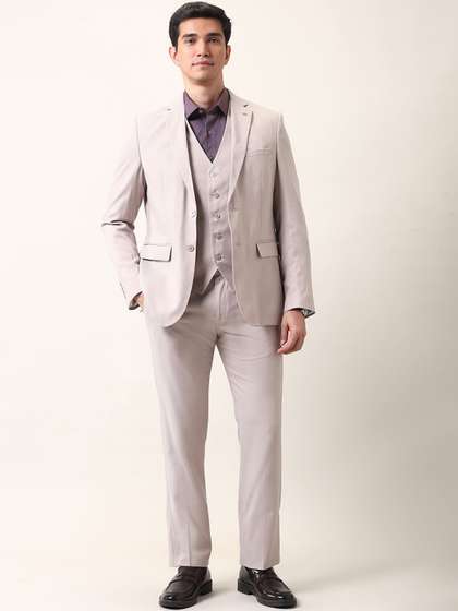 Arrow Self Design
                        Reversible Single-Breasted 3-Piece Suit