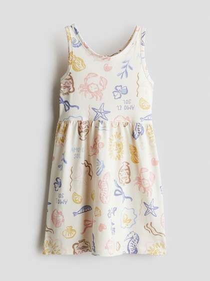 H&M Girl Patterned Cotton Dress