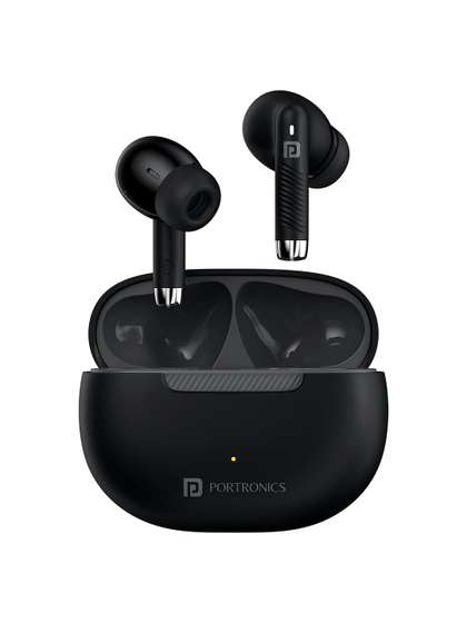Portronics
                          Harmonics Twins 32 In-Ear TWS Smart Earbuds
                          with HD Mic Upto 30 Hours Playtime