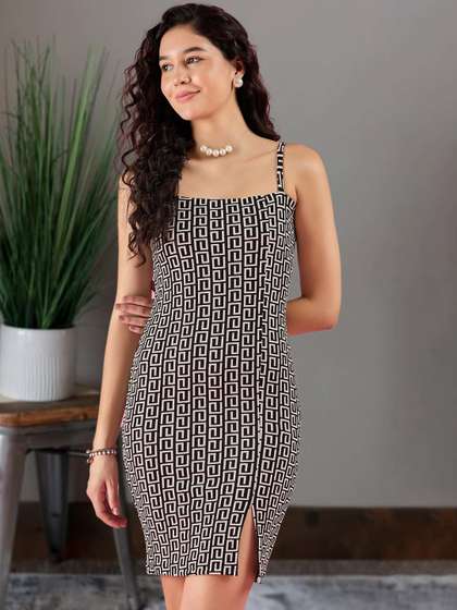 Flipkart Black And White Bodycon Dress Womens Black And White Striped Polo Midi Dress, Short Sleeve Flipkart Black And White Bodycon Dress Womens Black And White Striped Polo Midi Dress, Short Sleeve