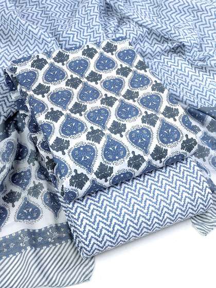 Sun Fashion And
                          Lifestyle Ethnic Motifs Printed Unstitched
                          Dress Material