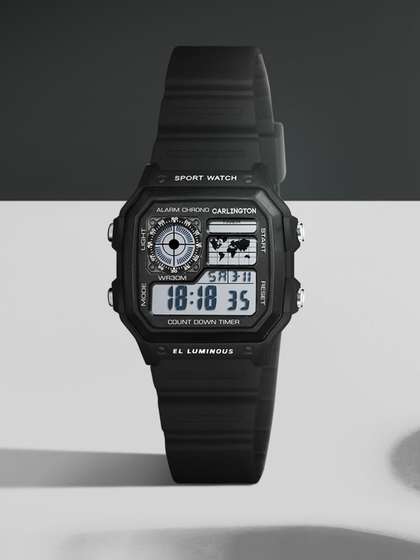 CARLINGTON Unisex Kids
                    Dial & Straps Digital Multi Function Watch
                    Junior 321 Black