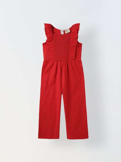 SPUNKIES Girls Basic
                    Jumpsuit with Ruffles