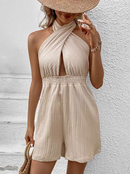 StyleCast Halter
                        Neck Playsuit
