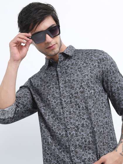 HIGHLANDER Men Slim Fit Cotton Shirt