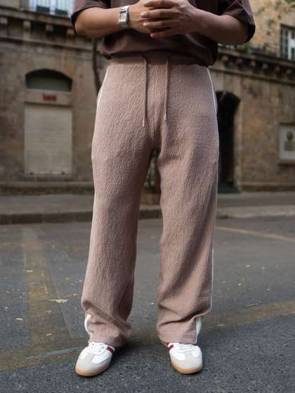 Powerlook Men
                        Striped Mid Rise Track Pants