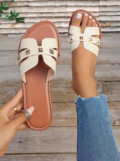 Jbarg Women Open Toe
                        Flats with Buckles