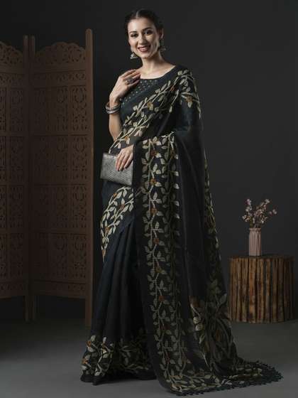 all about you Floral
                        Woven Design Zari Kota Saree