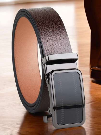 Provogue Men Textured
                      Leather Formal Belt