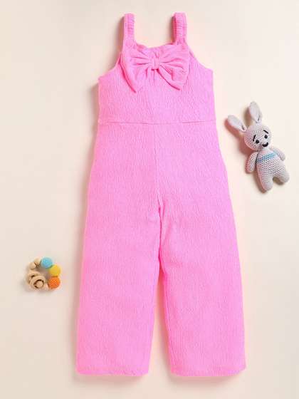 YK Girls Shoulder Straps
                    Cotton Basic Jumpsuit