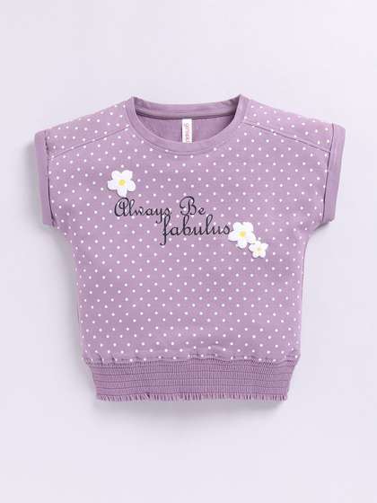 Ginie Polka Dot Print
                      Cotton Blouson Top