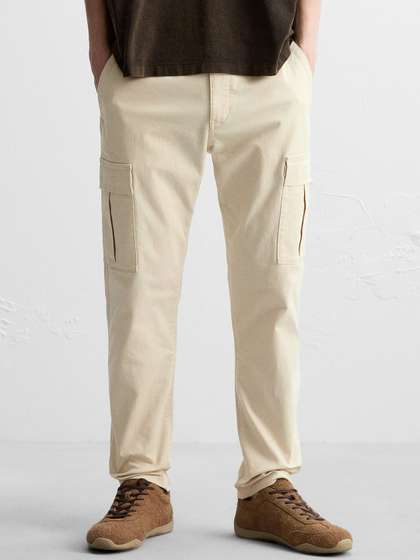 Price History of MISCHIEF MONKEY Men Flat Front Relaxed Fit Cargo