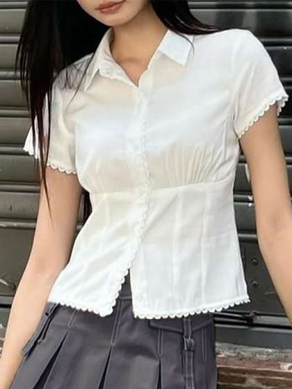 StyleCast Women
                        Solid Shirt Collar Top