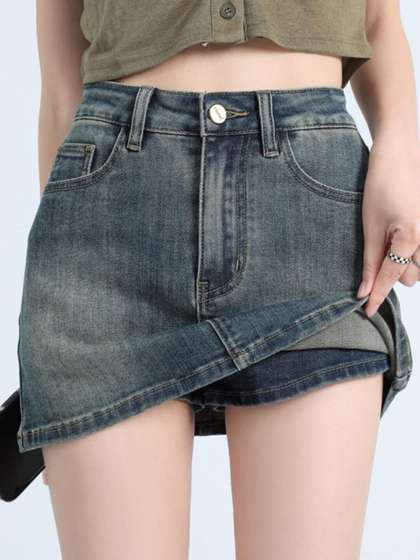 StyleCast Pure
                        Cotton A-Line Mini Skirts