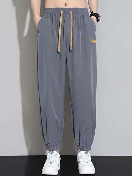 StyleCast x Revolte Men Grey Joggers